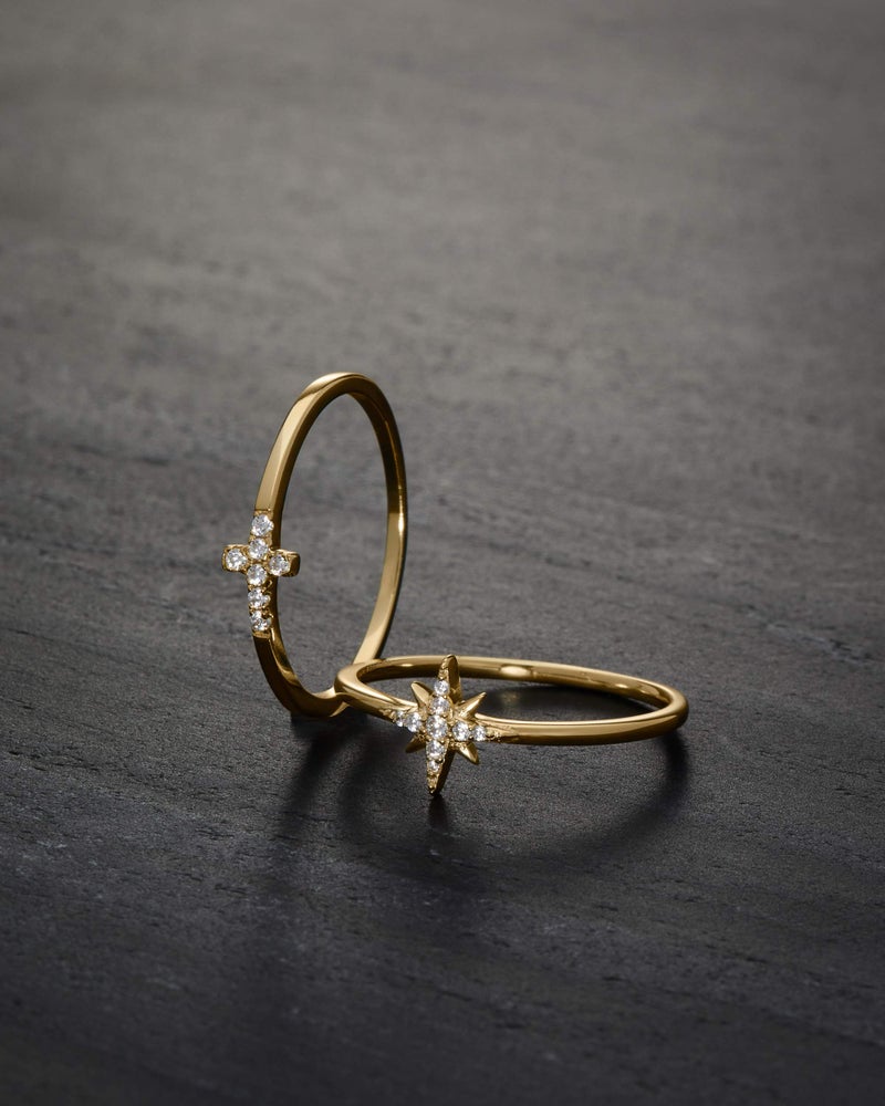 Milla Cross Rings for Women â€“ 925 Sterling Silver or 14K Gold Plated Stackable Ring â€“ Christian Gifts for Women, Catholic Jewelry, Faith and Religious Presents for Her (14K Gold Plated, Size 8) - Image 4